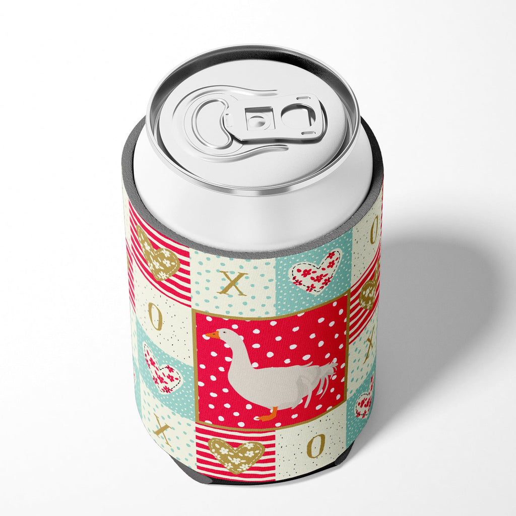 Sebastopol Goose Love Can or Bottle Hugger Cooler Sleeve for Standard 12 oz Cans, Insulated Foam Beer & Soda Can Hugger Reusable