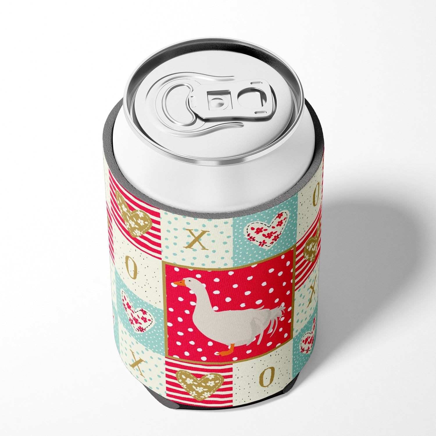 Sebastopol Goose Love Can or Bottle Hugger Cooler Sleeve for Standard 12 oz Cans, Insulated Foam Beer & Soda Can Hugger Reusable