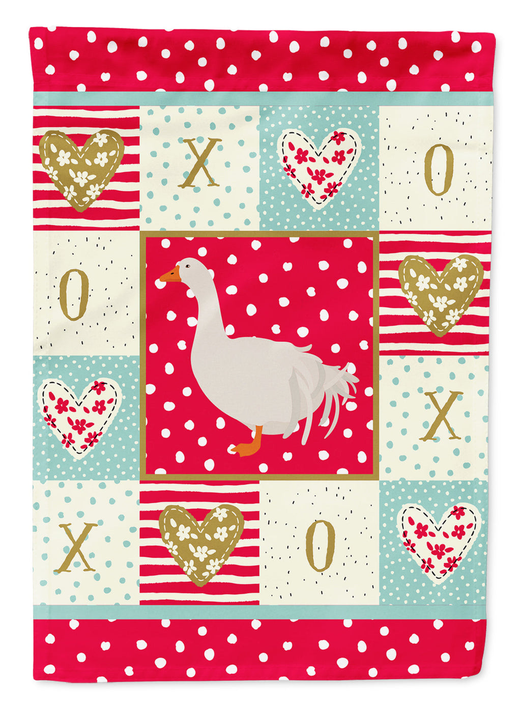 Sebastopol Goose Love Garden Flag Mailbox Decorative Yard Banner Outside Patio Artwork for Flower Beds, Garden Size, Multicolor