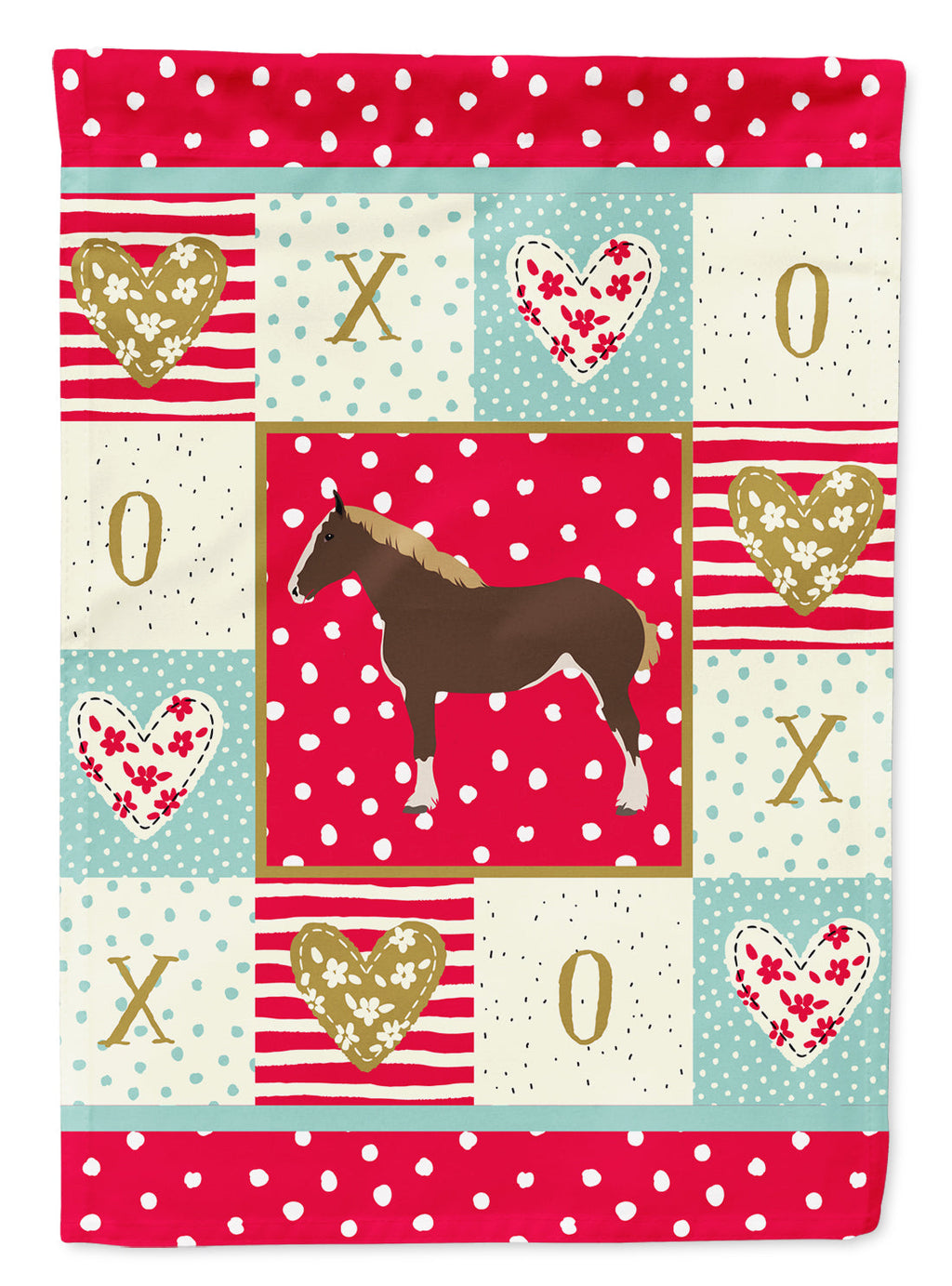 Percheron Horse Love Garden Flag Mailbox Decorative Yard Banner Outside Patio Artwork for Flower Beds, Garden Size, Multicolor