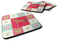 Arabian Horse Love Foam Coasters Set of 4 Cup Coasters for Indoor Outdoor, Tabletop Protection, Anti Slip, Mouse pad Material