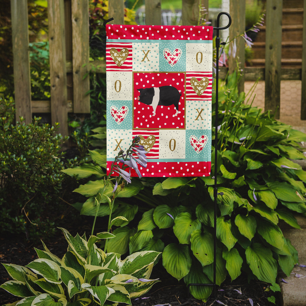 Hampshire Pig Love Garden Flag Mailbox Decorative Yard Banner Outside Patio Artwork for Flower Beds, Garden Size, Multicolor