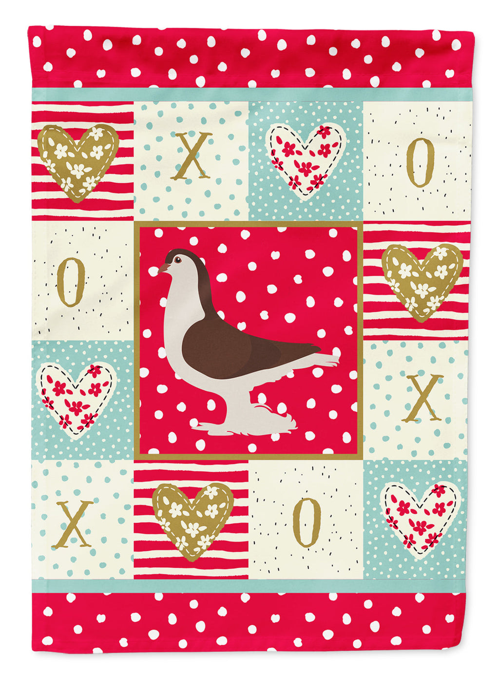Large Pigeon Love Garden Flag Mailbox Decorative Yard Banner Outside Patio Artwork for Flower Beds, Garden Size, Multicolor