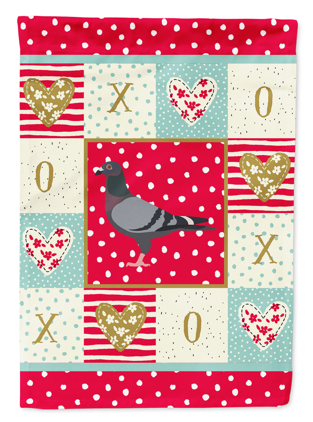 Racing Pigeon Love Garden Flag Mailbox Decorative Yard Banner Outside Patio Artwork for Flower Beds, Garden Size, Multicolor