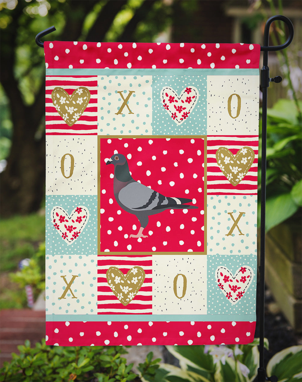 Racing Pigeon Love Garden Flag Mailbox Decorative Yard Banner Outside Patio Artwork for Flower Beds, Garden Size, Multicolor