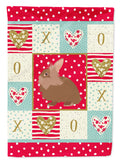 Lionhead Rabbit Love Garden Flag Mailbox Decorative Yard Banner Outside Patio Artwork for Flower Beds, Garden Size, Multicolor