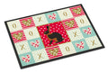 Tan Rabbit Love Doormat Indoor Outdoor 18H X 27W Front Door Mat Rugs for Entryway, Non Slip Washable