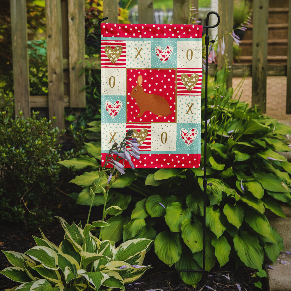 Rex Rabbit Love Garden Flag Mailbox Decorative Yard Banner Outside Patio Artwork for Flower Beds, Garden Size, Multicolor