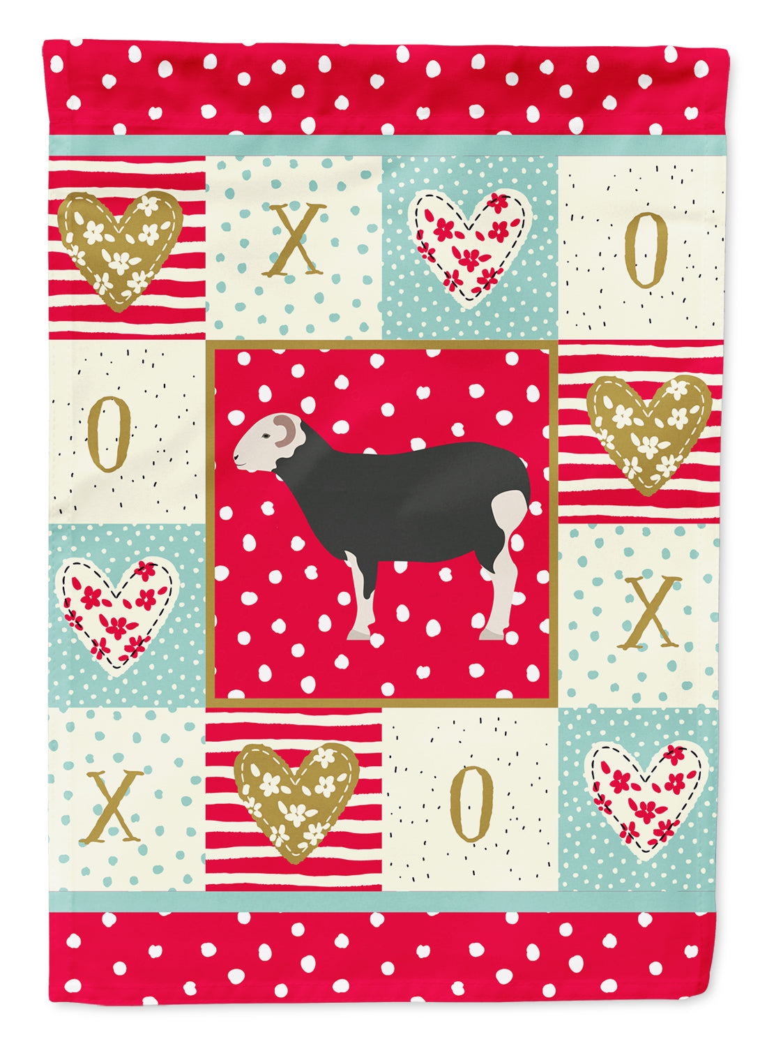 Herwick Sheep Love Garden Flag Mailbox Decorative Yard Banner Outside Patio Artwork for Flower Beds, Garden Size, Multicolor