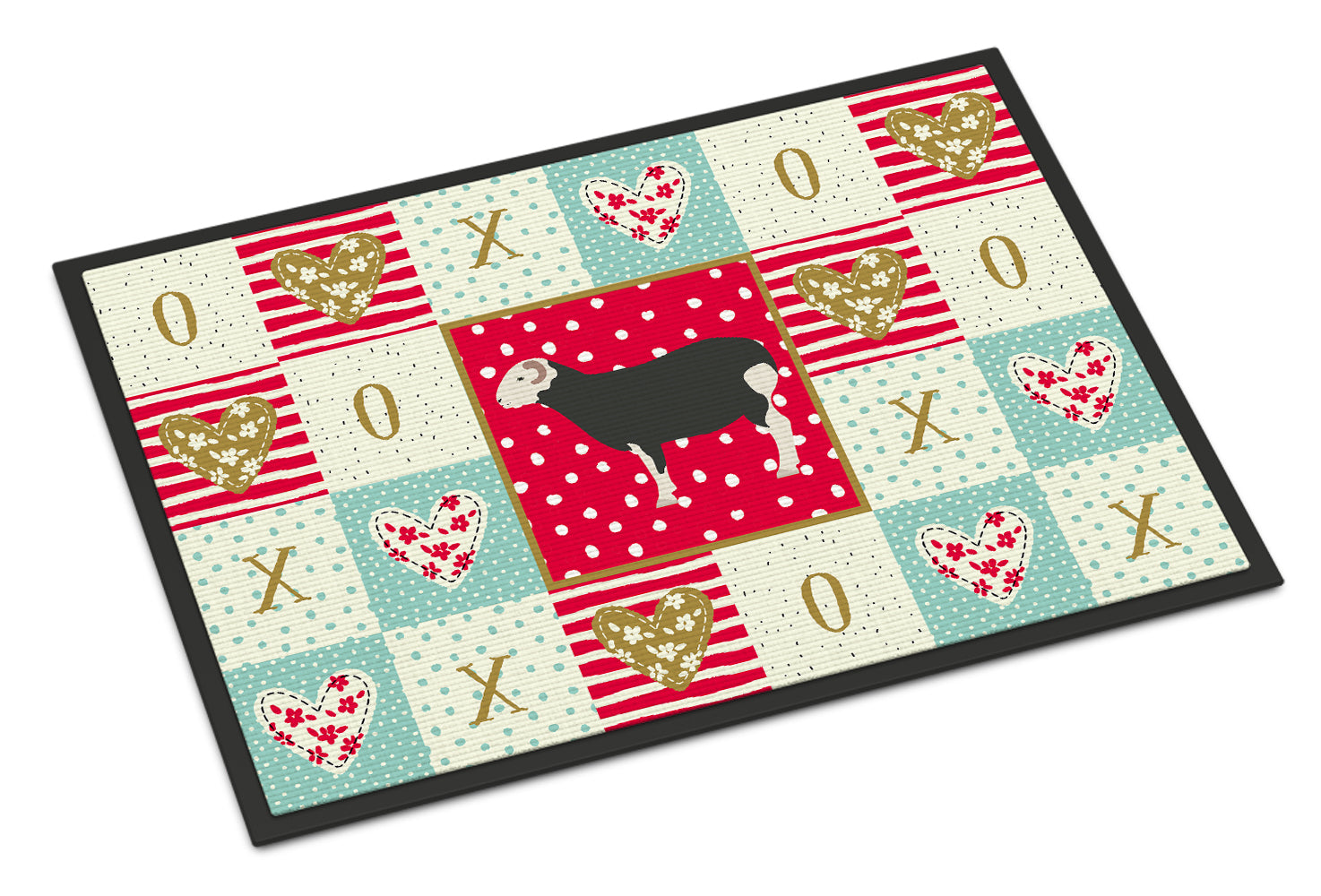 Herwick Sheep Love Doormat Indoor Outdoor 18H X 27W Front Door Mat Rugs for Entryway, Non Slip Washable