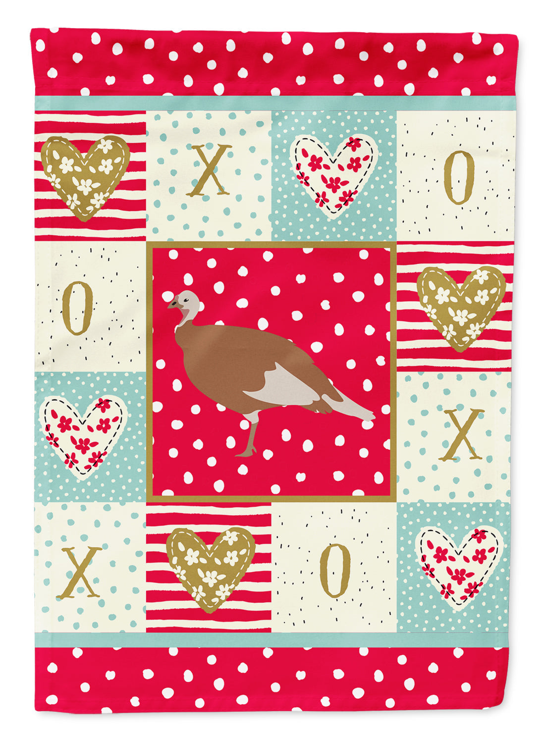 Jersey Buff Turkey Hen Love Garden Flag Mailbox Decorative Yard Banner Outside Patio Artwork for Flower Beds, Garden Size, Multicolor
