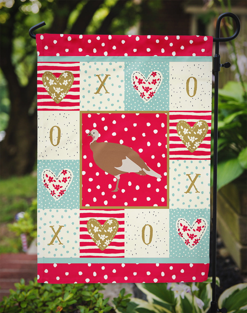 Jersey Buff Turkey Hen Love Garden Flag Mailbox Decorative Yard Banner Outside Patio Artwork for Flower Beds, Garden Size, Multicolor
