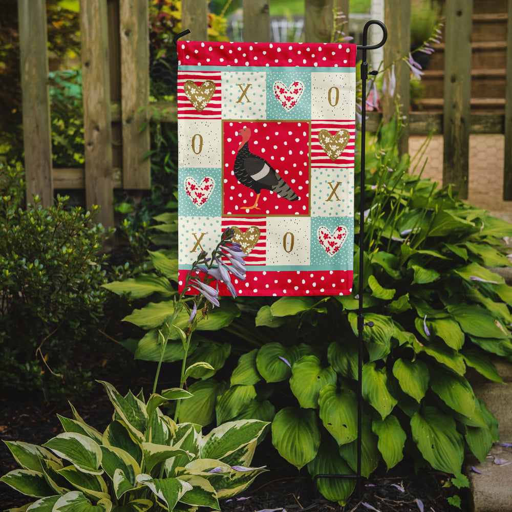 Marragansett Turkey Love Garden Flag Mailbox Decorative Yard Banner Outside Patio Artwork for Flower Beds, Garden Size, Multicolor