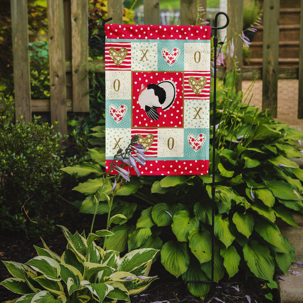Royal Palm Turkey Love Garden Flag Mailbox Decorative Yard Banner Outside Patio Artwork for Flower Beds, Garden Size, Multicolor