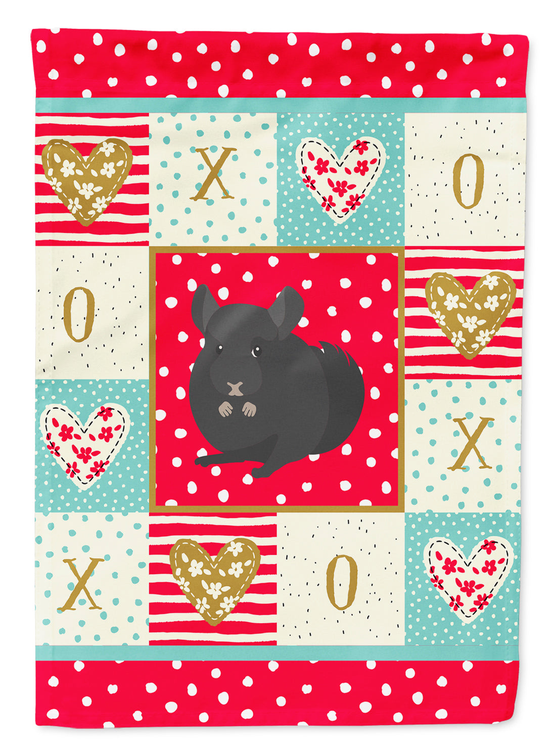 Charcoal Chinchilla Love Garden Flag Mailbox Decorative Yard Banner Outside Patio Artwork for Flower Beds, Garden Size, Multicolor