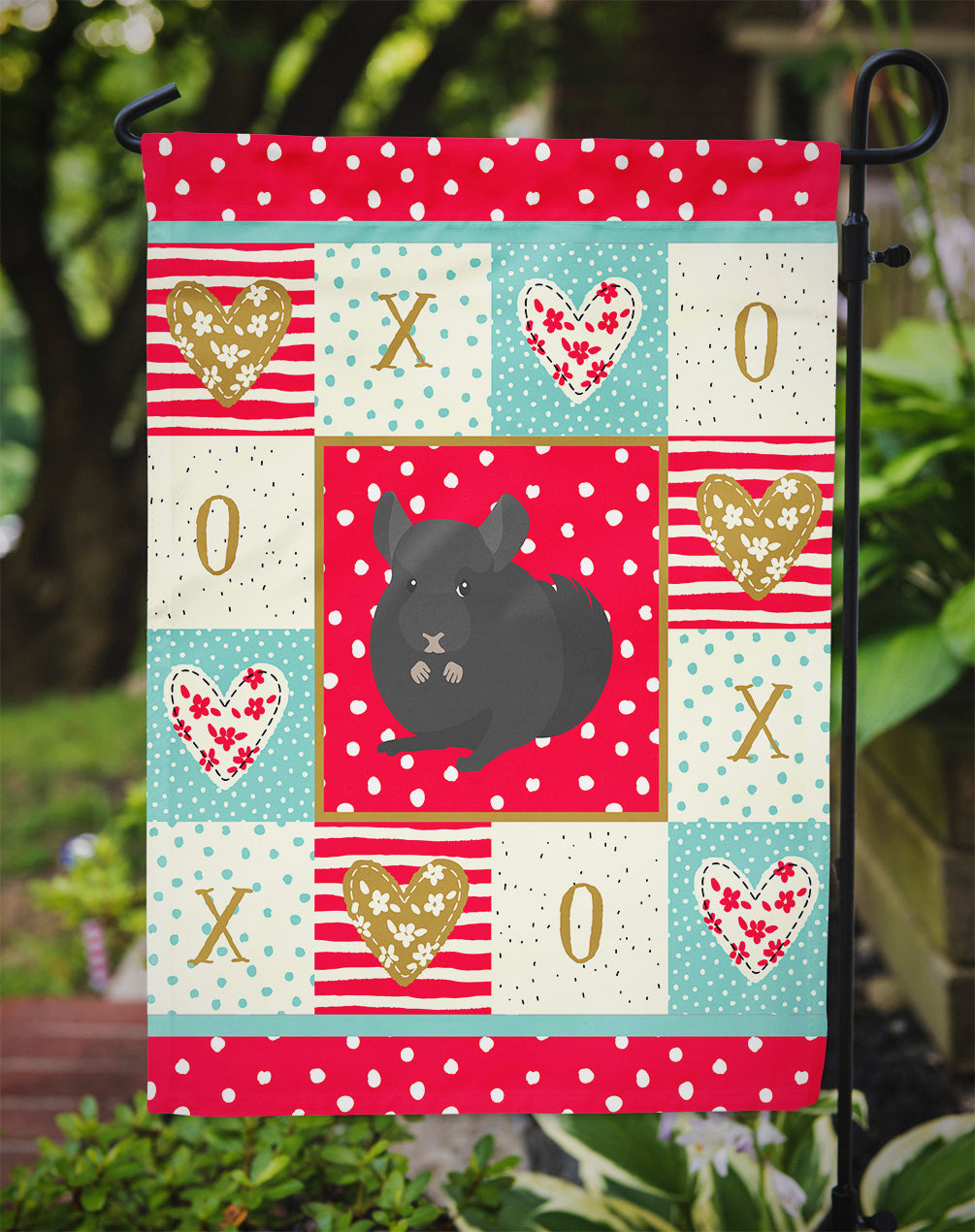 Charcoal Chinchilla Love Garden Flag Mailbox Decorative Yard Banner Outside Patio Artwork for Flower Beds, Garden Size, Multicolor