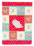 Pink and White Chinchilla Love Garden Flag Mailbox Decorative Yard Banner Outside Patio Artwork for Flower Beds, Garden Size, Multicolor
