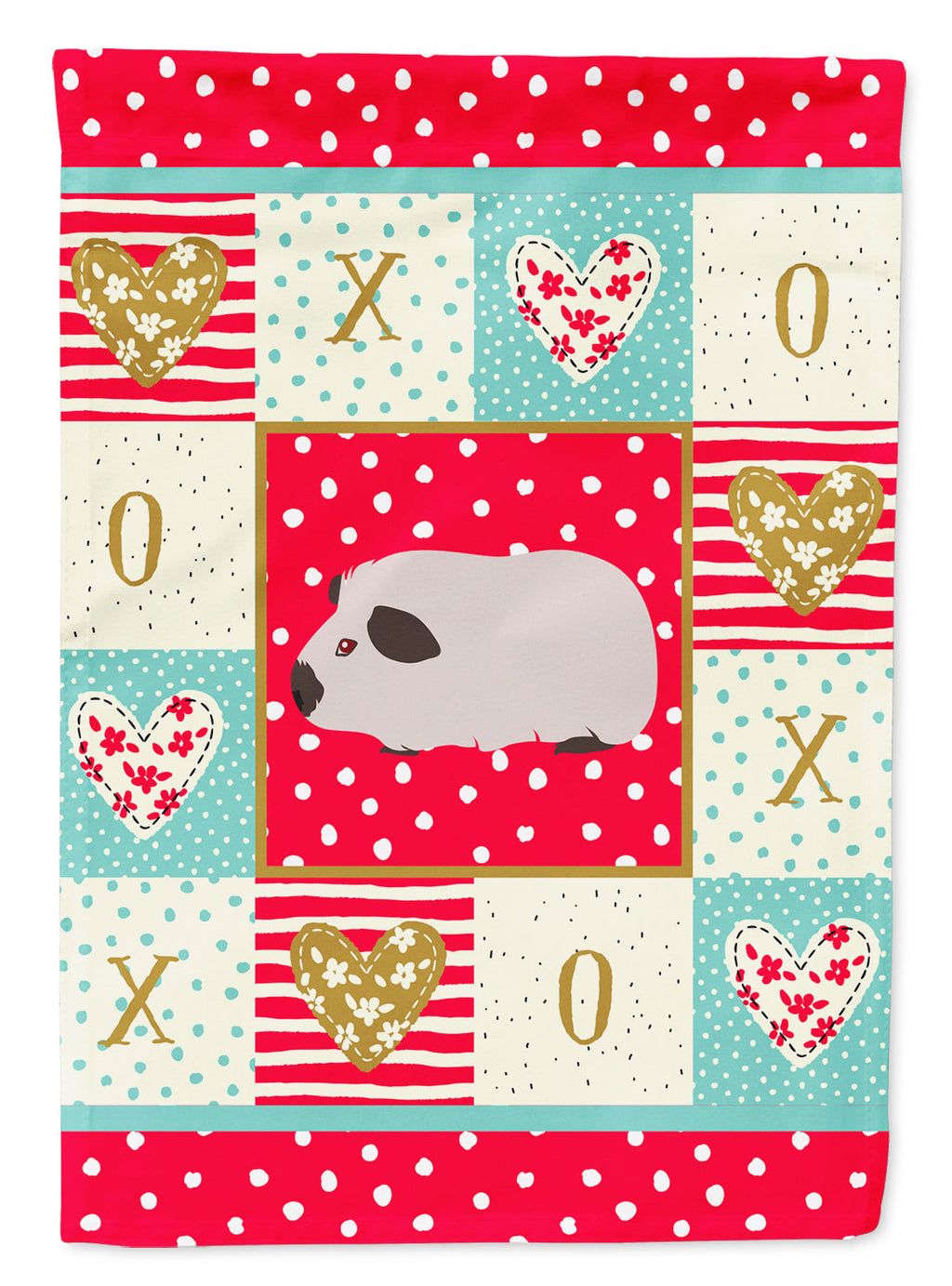Himalayan Guinea Pig Love Garden Flag Mailbox Decorative Yard Banner Outside Patio Artwork for Flower Beds, Garden Size, Multicolor