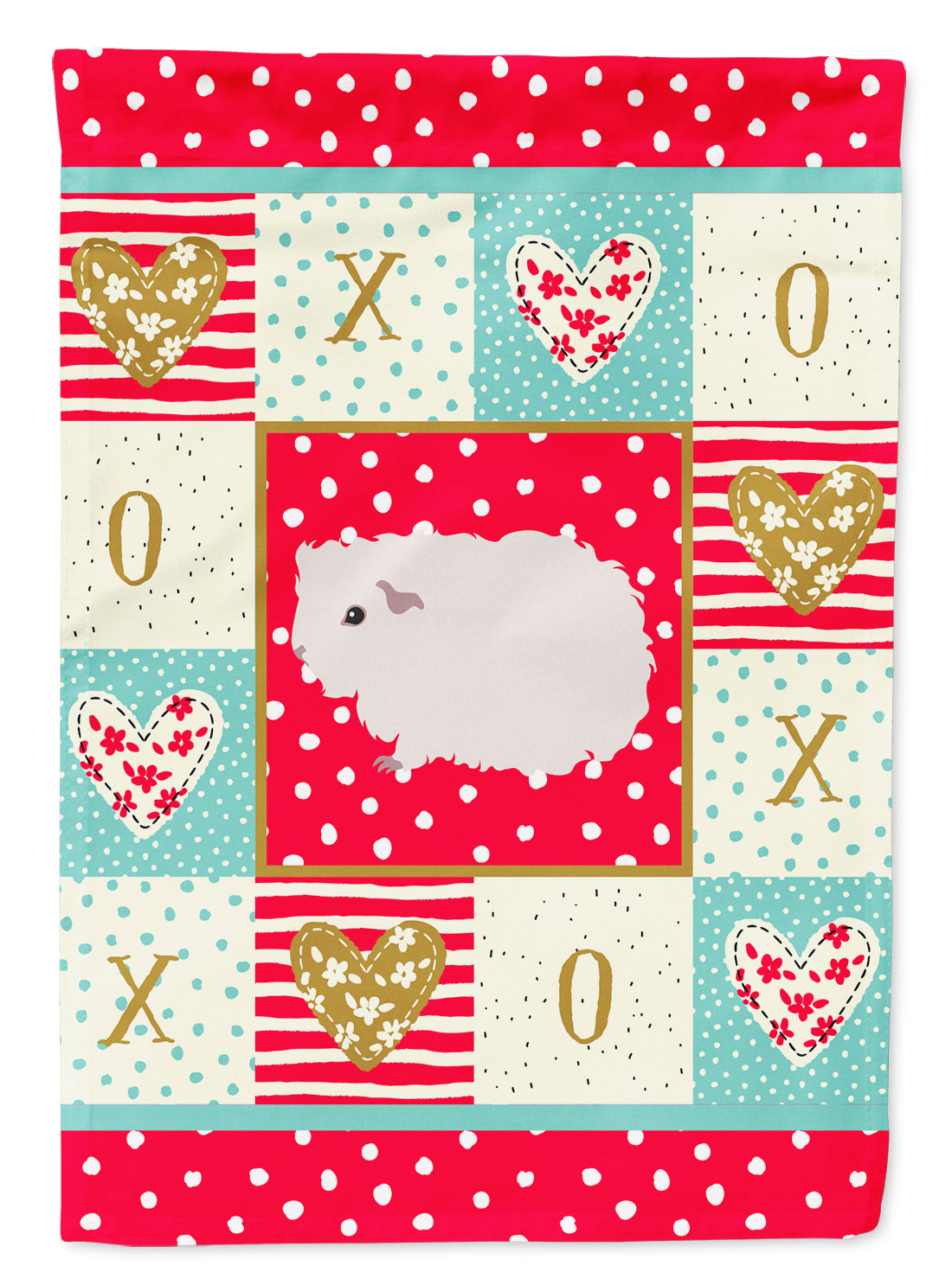 Merino Guinea Pig Love Garden Flag Mailbox Decorative Yard Banner Outside Patio Artwork for Flower Beds, Garden Size, Multicolor