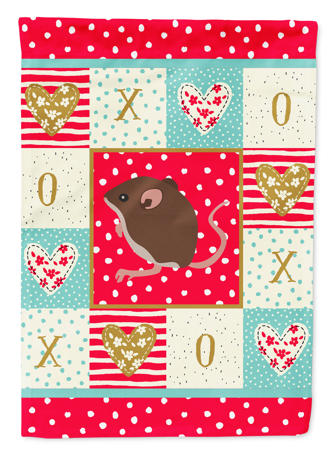 Baby Mouse Love Garden Flag Mailbox Decorative Yard Banner Outside Patio Artwork for Flower Beds, Garden Size, Multicolor