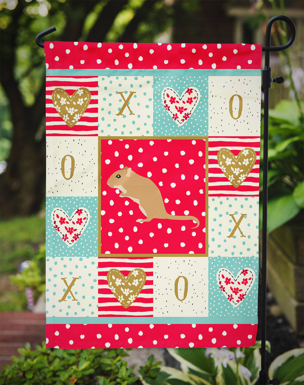 Gerbil Mouse Love Garden Flag Mailbox Decorative Yard Banner Outside Patio Artwork for Flower Beds, Garden Size, Multicolor