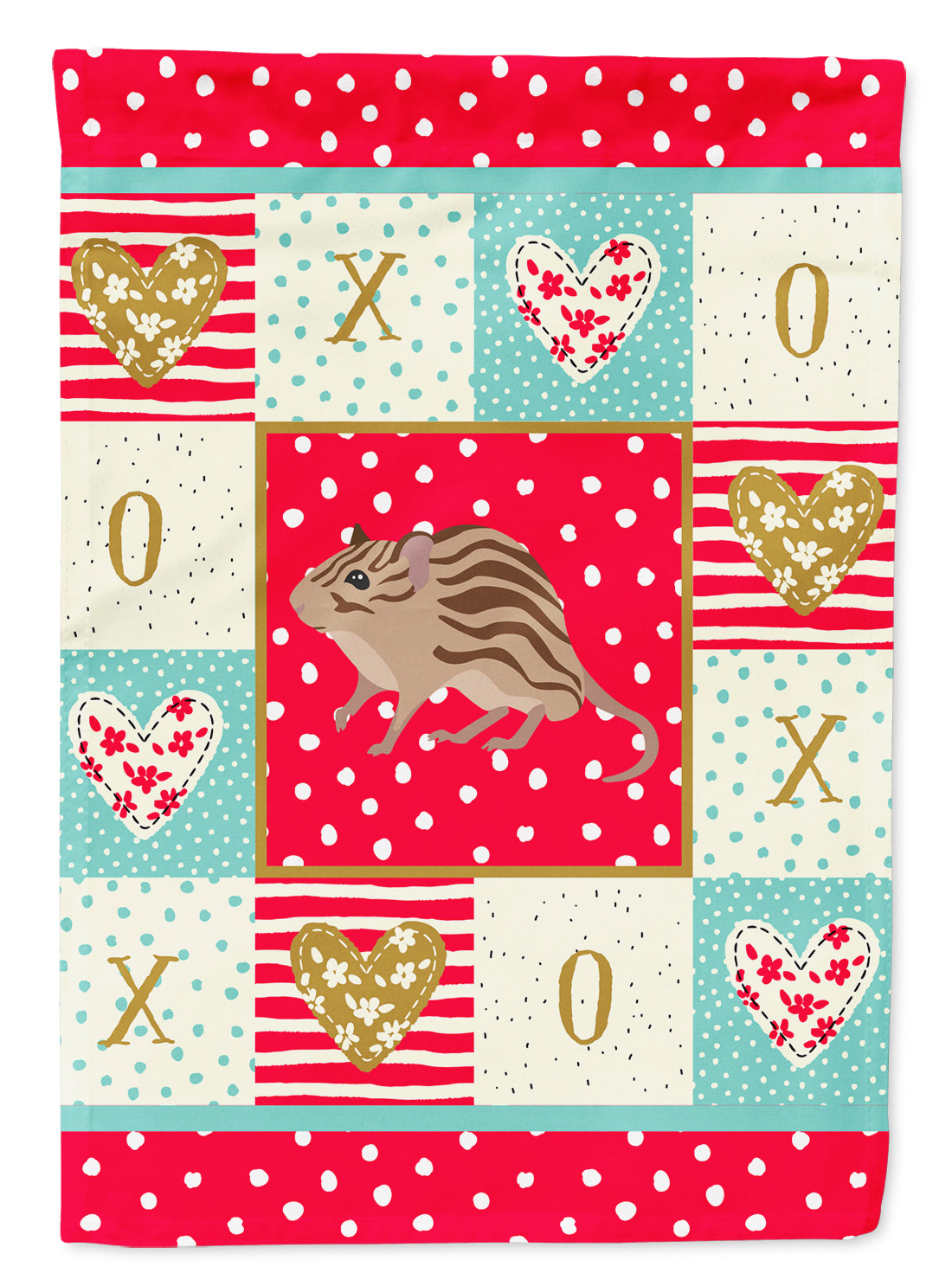 Zebra Mouse Love House Flag 28x40 Porch Sleeve Pole Decorative Outside Yard Banner Artwork Wall Hanging, Polyester