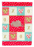 Fuzz Rat Love Garden Flag Mailbox Decorative Yard Banner Outside Patio Artwork for Flower Beds, Garden Size, Multicolor