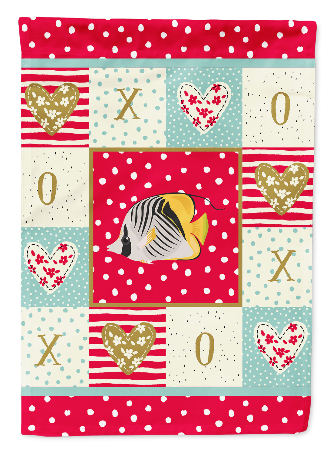 Butterfly Fish Love Garden Flag Mailbox Decorative Yard Banner Outside Patio Artwork for Flower Beds, Garden Size, Multicolor