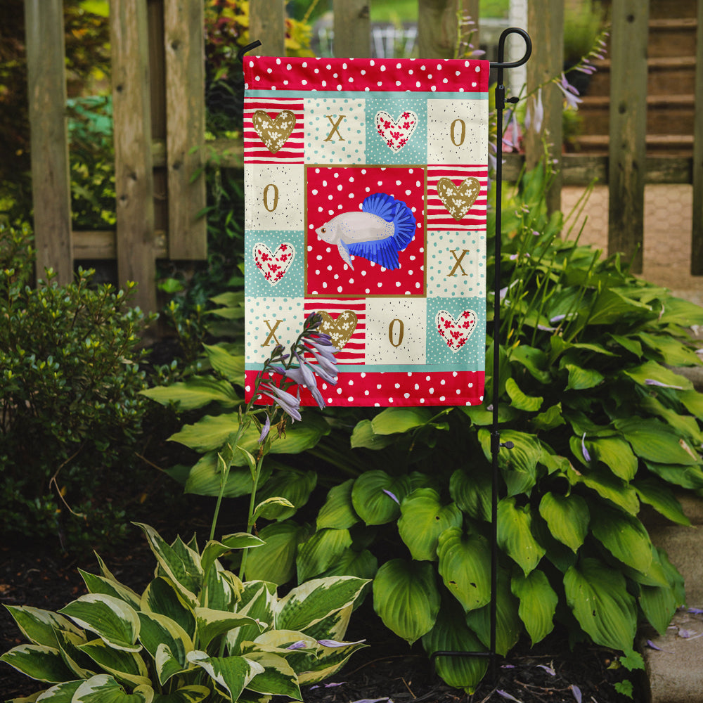 Plakat Betta Love Garden Flag Mailbox Decorative Yard Banner Outside Patio Artwork for Flower Beds, Garden Size, Multicolor