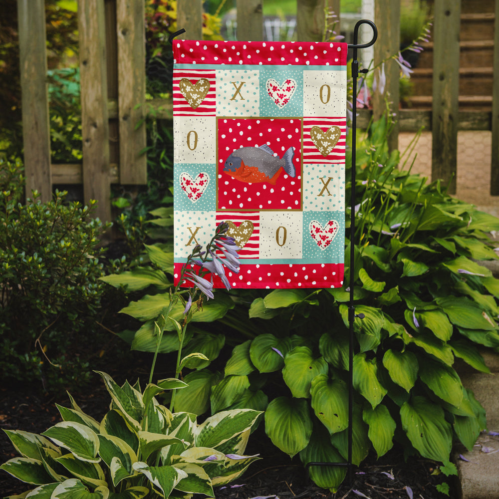 Piranha Love Garden Flag Mailbox Decorative Yard Banner Outside Patio Artwork for Flower Beds, Garden Size, Multicolor
