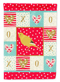 Border Canary Love Garden Flag Mailbox Decorative Yard Banner Outside Patio Artwork for Flower Beds, Garden Size, Multicolor