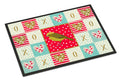 Lizard Canary Love Doormat Indoor Outdoor 24H X 36W Front Door Mat Rugs for Entryway, Non Slip Washable Low Pile,