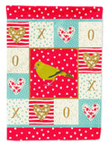 London Canary Love House Flag 28x40 Porch Sleeve Pole Decorative Outside Yard Banner Artwork Wall Hanging, Polyester