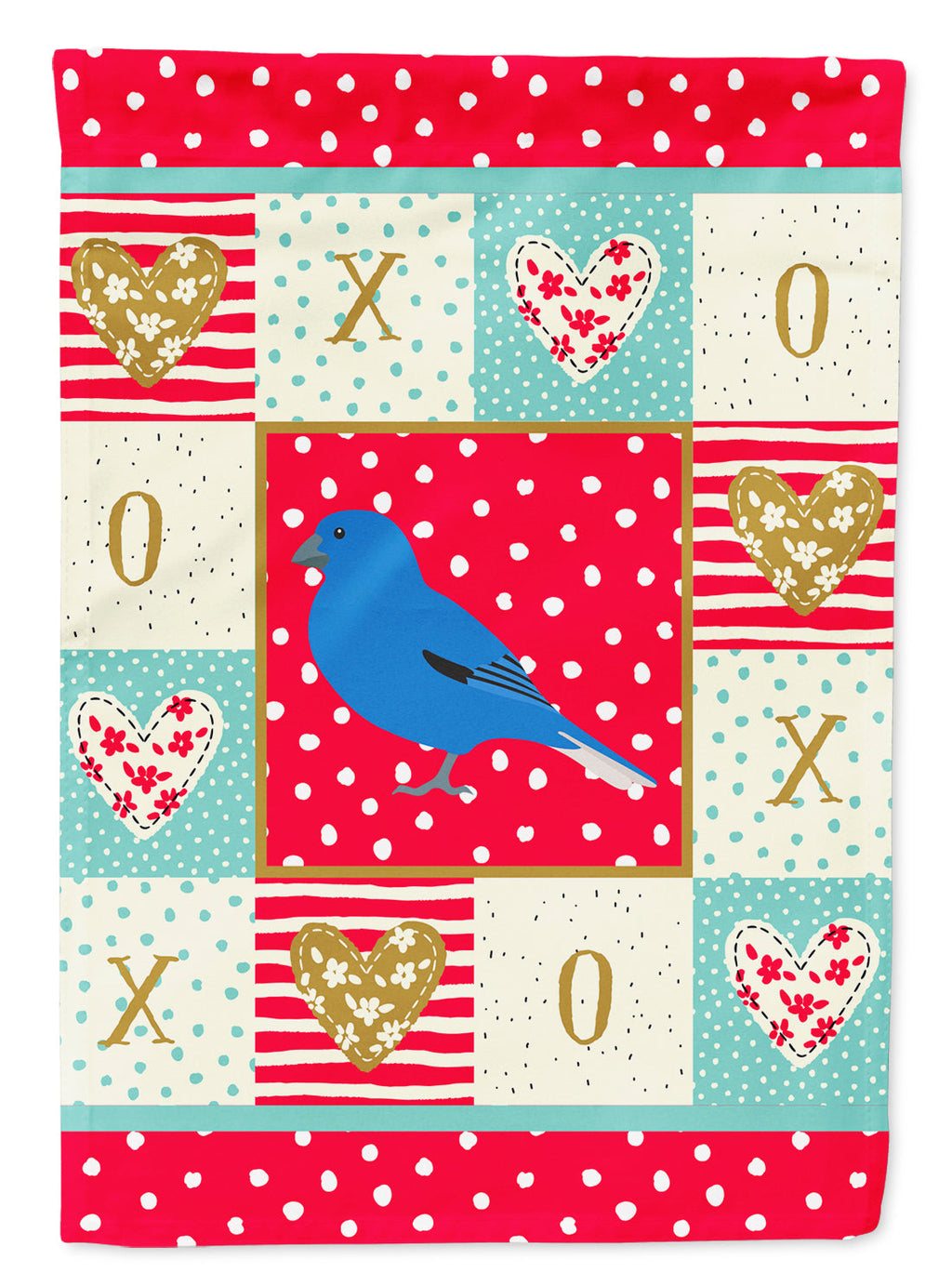 Bunting Love Garden Flag Mailbox Decorative Yard Banner Outside Patio Artwork for Flower Beds, Garden Size, Multicolor
