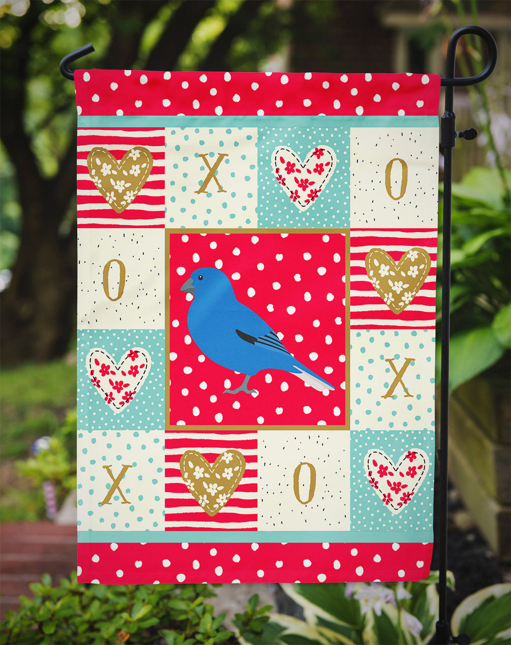 Bunting Love Garden Flag Mailbox Decorative Yard Banner Outside Patio Artwork for Flower Beds, Garden Size, Multicolor