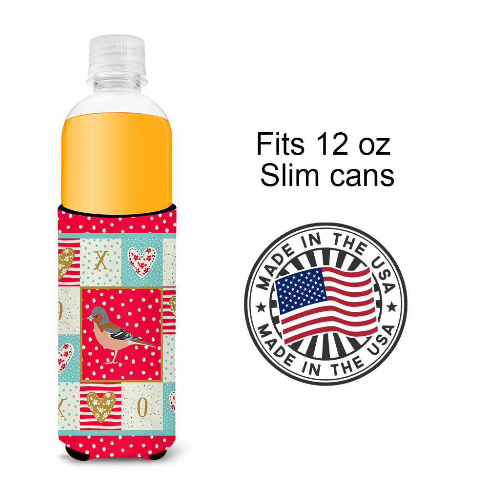 Finch Love Slim Can Hugger , Insulated Foam Hugger for 12 oz Slim Cans, Beer Bottles & Water Bottles, Printed in USA