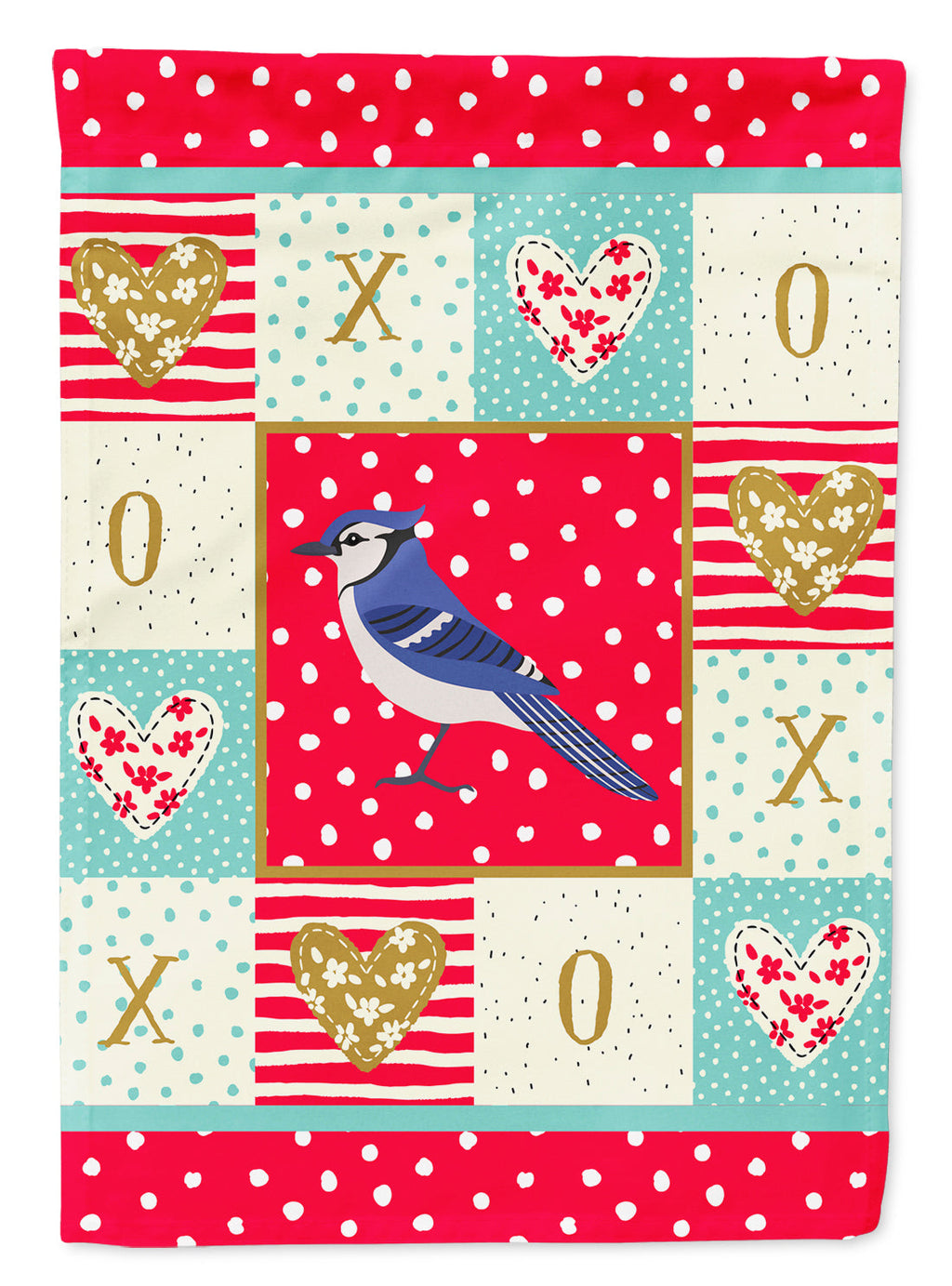 Jay Bird Love Garden Flag Mailbox Decorative Yard Banner Outside Patio Artwork for Flower Beds, Garden Size, Multicolor