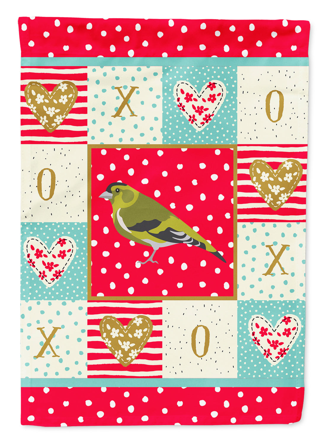 Siskin Love Garden Flag Mailbox Decorative Yard Banner Outside Patio Artwork for Flower Beds, Garden Size, Multicolor