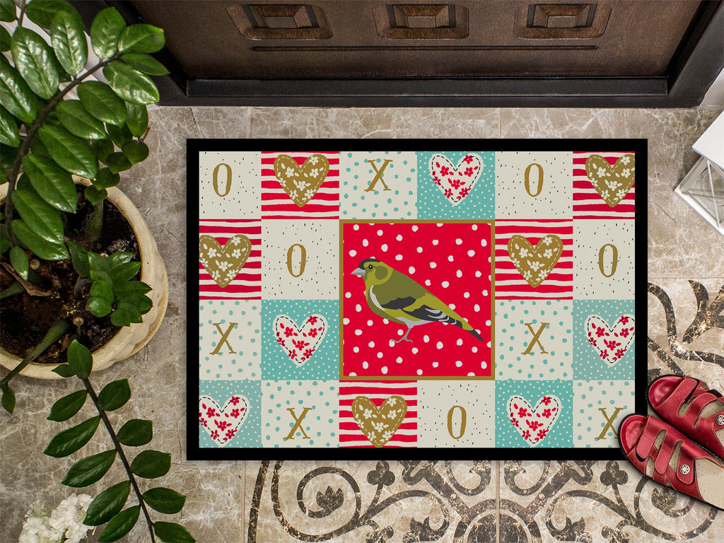 Siskin Love Doormat Indoor Outdoor 24H X 36W Front Door Mat Rugs for Entryway, Non Slip Washable Low Pile,