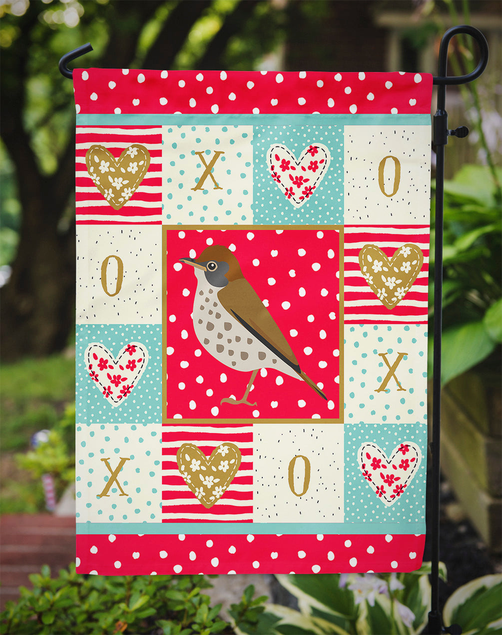 Thrush Love Garden Flag Mailbox Decorative Yard Banner Outside Patio Artwork for Flower Beds, Garden Size, Multicolor