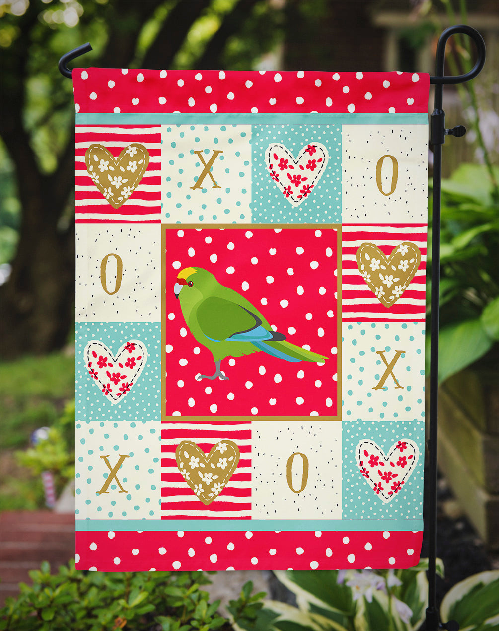 New Zealand Parakeet Love Garden Flag Mailbox Decorative Yard Banner Outside Patio Artwork for Flower Beds, Garden Size, Multicolor