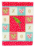 Ring-Necked Parakeet Love Garden Flag Mailbox Decorative Yard Banner Outside Patio Artwork for Flower Beds, Garden Size, Multicolor