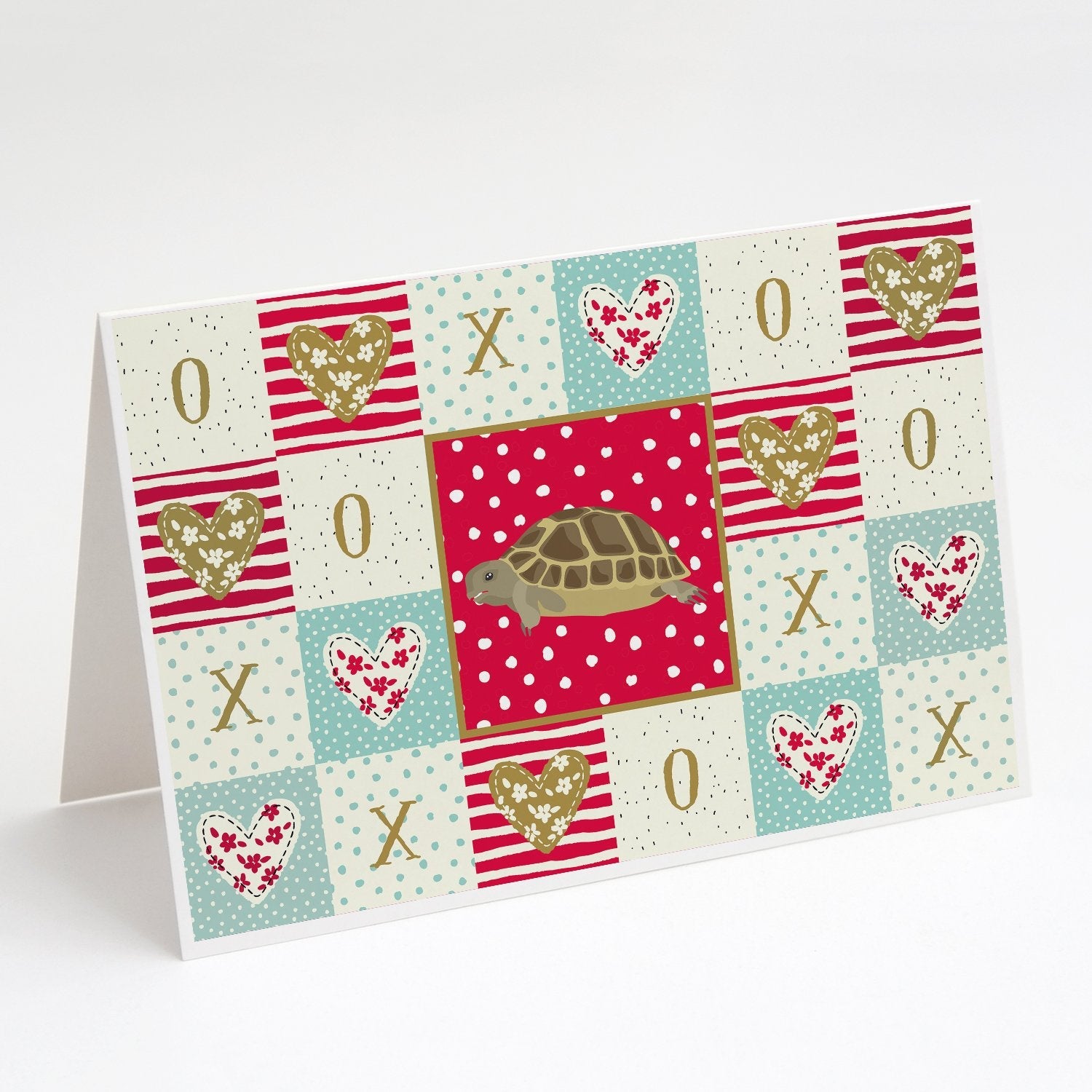 Turtle Greeting Cards Pack of 8 Blank Cards with Envelopes Whimsical A7 Size 5x7