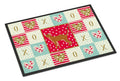 Red Abyssinian Cat Love Doormat Indoor Outdoor 24H X 36W Front Door Mat Rugs for Entryway, Non Slip Washable Low Pile,