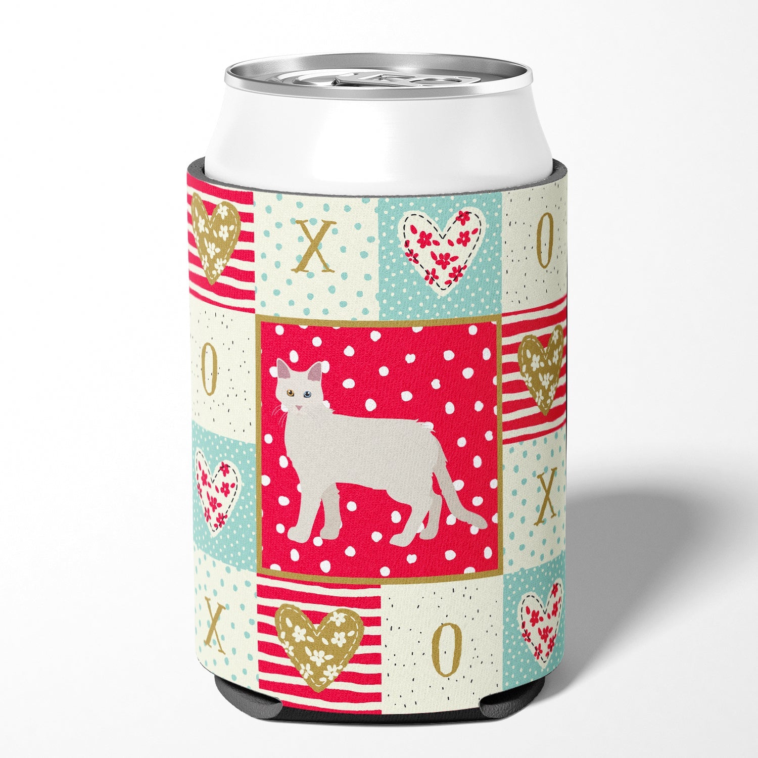 Aphrodite Giant #1 Cat Love Can or Bottle Hugger Cooler Sleeve for Standard 12 oz Cans, Insulated Foam Beer & Soda Can Hugger Reusable