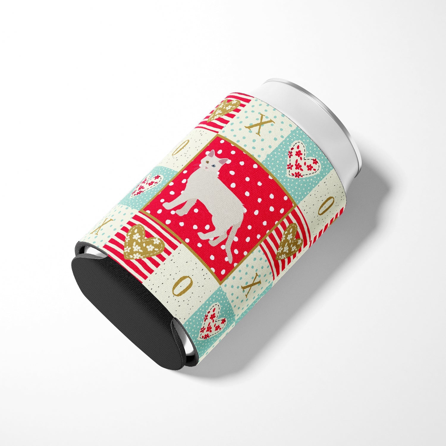 Aphrodite Giant #1 Cat Love Can or Bottle Hugger Cooler Sleeve for Standard 12 oz Cans, Insulated Foam Beer & Soda Can Hugger Reusable
