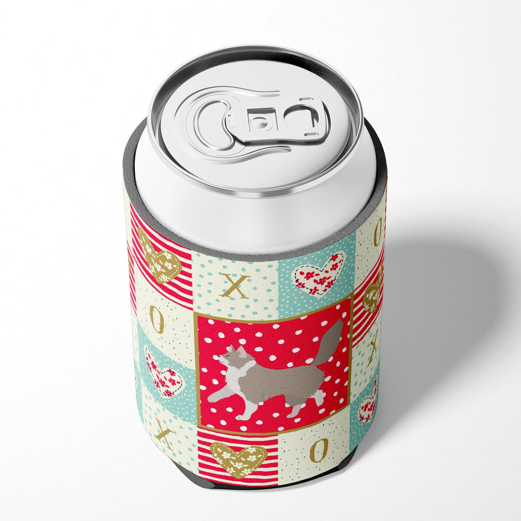 Asian Semi Longhaired Cat Love Can or Bottle Hugger Cooler Sleeve for Standard 12 oz Cans, Insulated Foam Beer & Soda Can Hugger Reusable