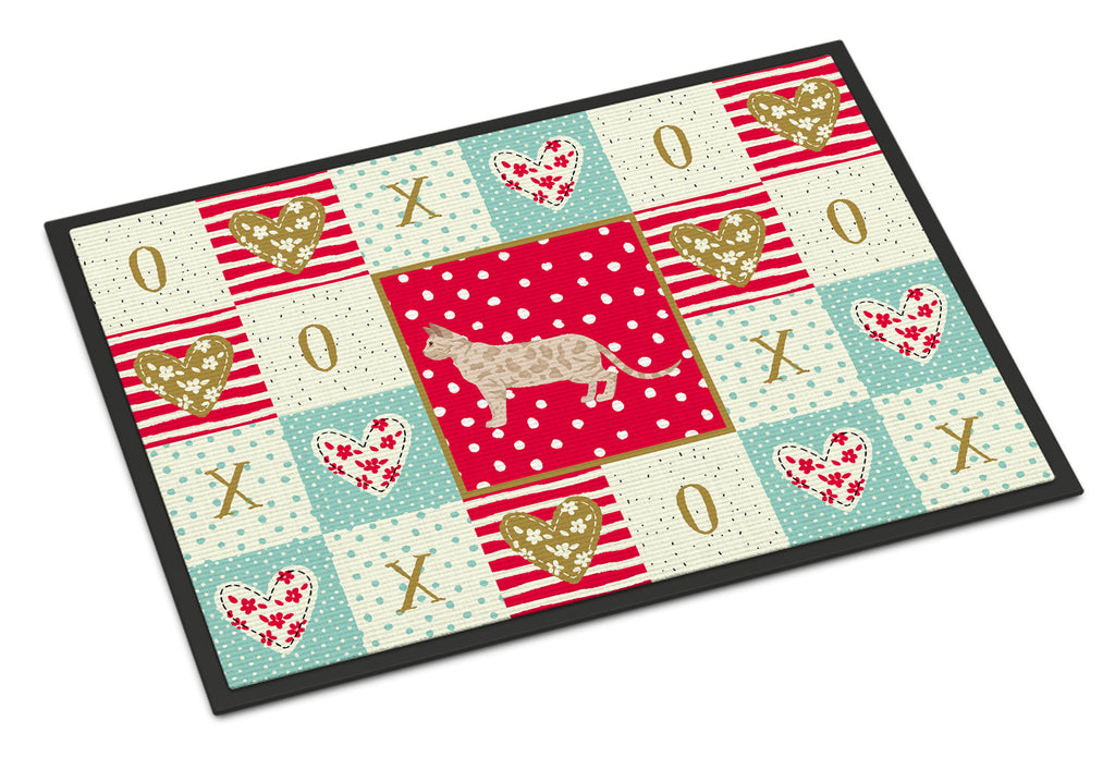 Bengal #1 Cat Love Doormat Indoor Outdoor 24H X 36W Front Door Mat Rugs for Entryway, Non Slip Washable Low Pile,