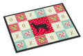 Black Cornish Rex Cat Love Doormat Indoor Outdoor 18H X 27W Front Door Mat Rugs for Entryway, Non Slip Washable