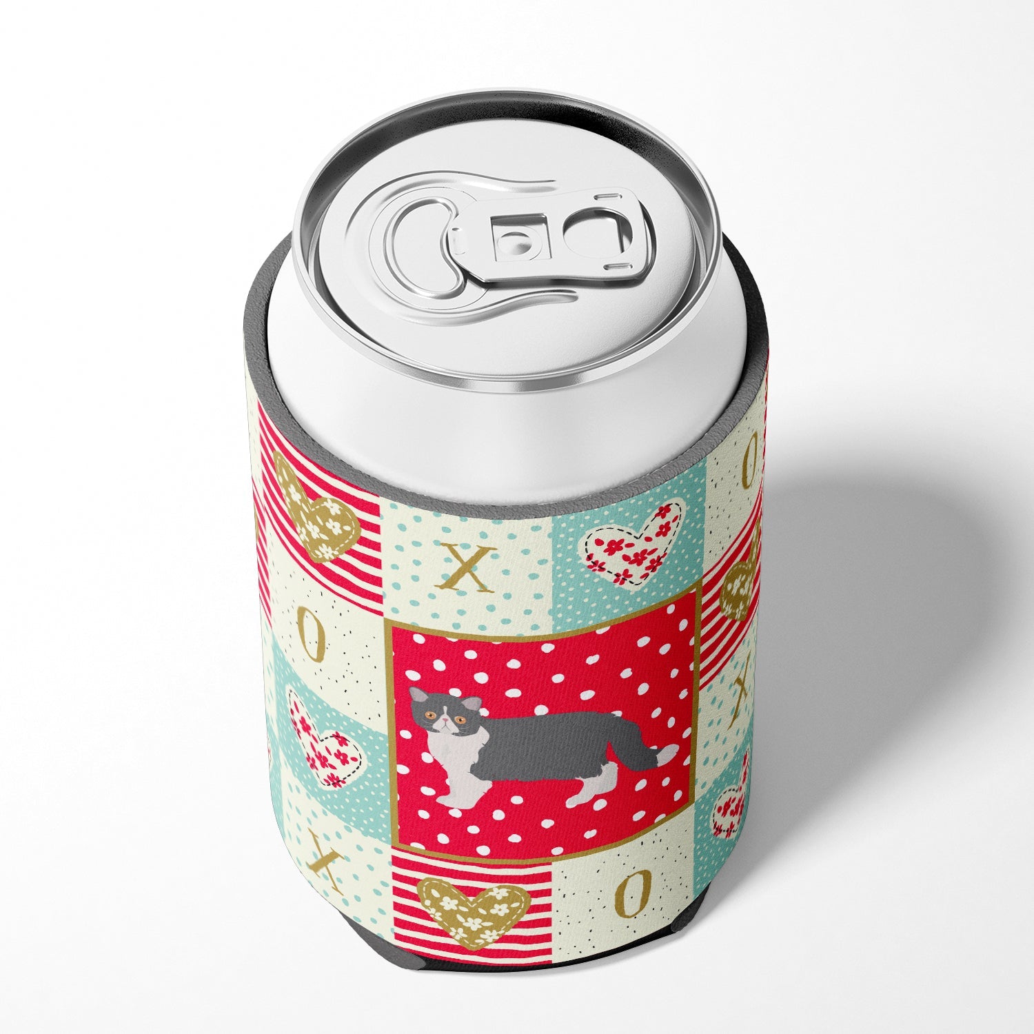 Exotic Shorthair #2 Cat Love Can or Bottle Hugger Cooler Sleeve for Standard 12 oz Cans, Insulated Foam Beer & Soda Can Hugger Reusable